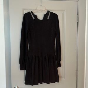 BCBGeneration Sparkly Black Mini Dress
